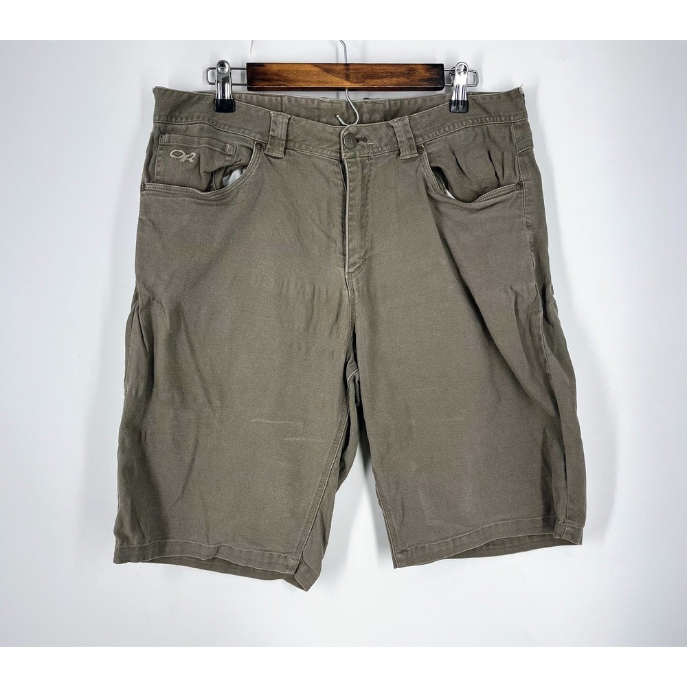 Outdoor Research Mens Deadpoint Canvas Utility Hiking Shorts Cargo Size‎ 34